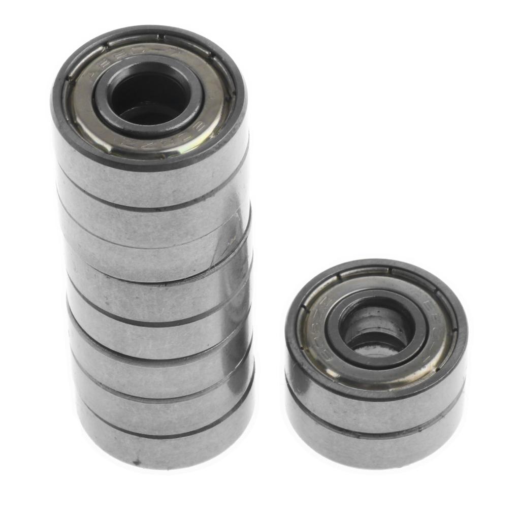 4x10Pcs 608 Skate Ball Bearings for Skateboard Scooter Hockey Silver