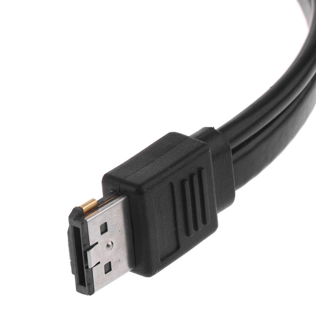 50cm Power Esata to Sata Cable Dual Power USB 12V 5V Combo to 22 Pin For HDD