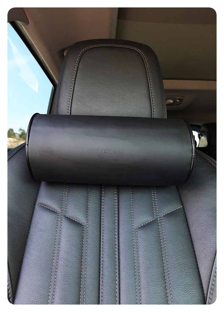 Gối tựa đầu ô tô chất liệu da Nappa nhãn hiệu Macsim mã HR53newnp
