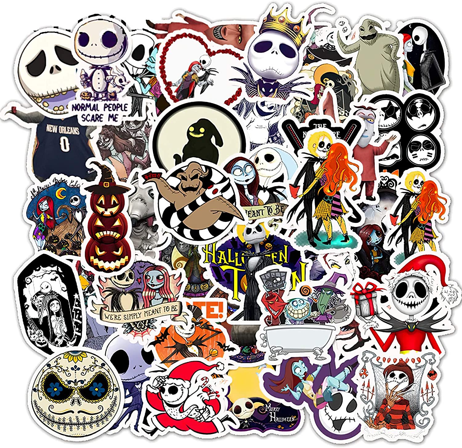 Set 60 Sticker Halloween ảnh ép lụa