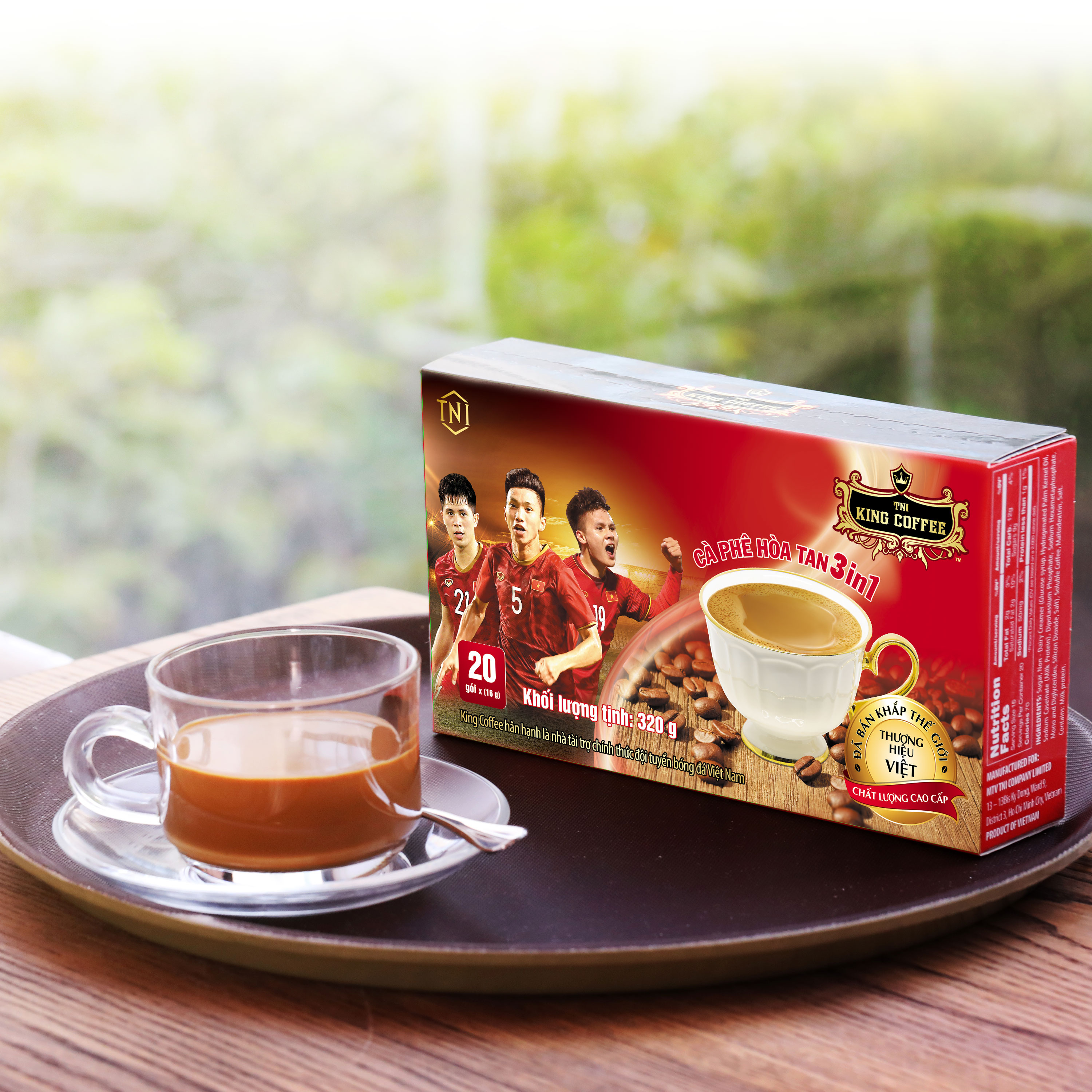 Cà phê hòa tan King Coffee 3IN1 320g