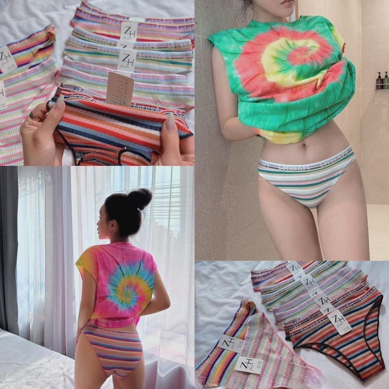 Set 5 quần lot cotton siêu chất túi zip freesize <55kg