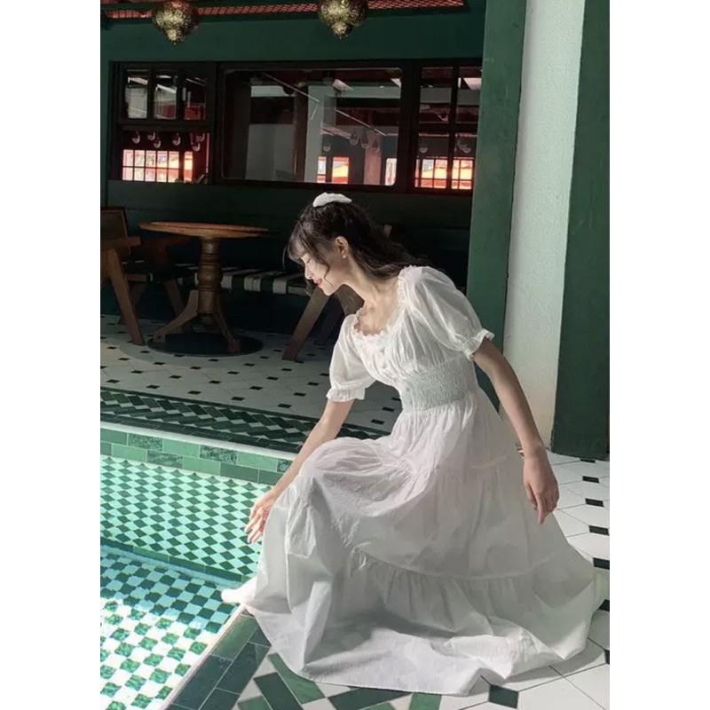 ĐẦM TRẮNG ULZZANG TIỂU THƯ XINH XẮN