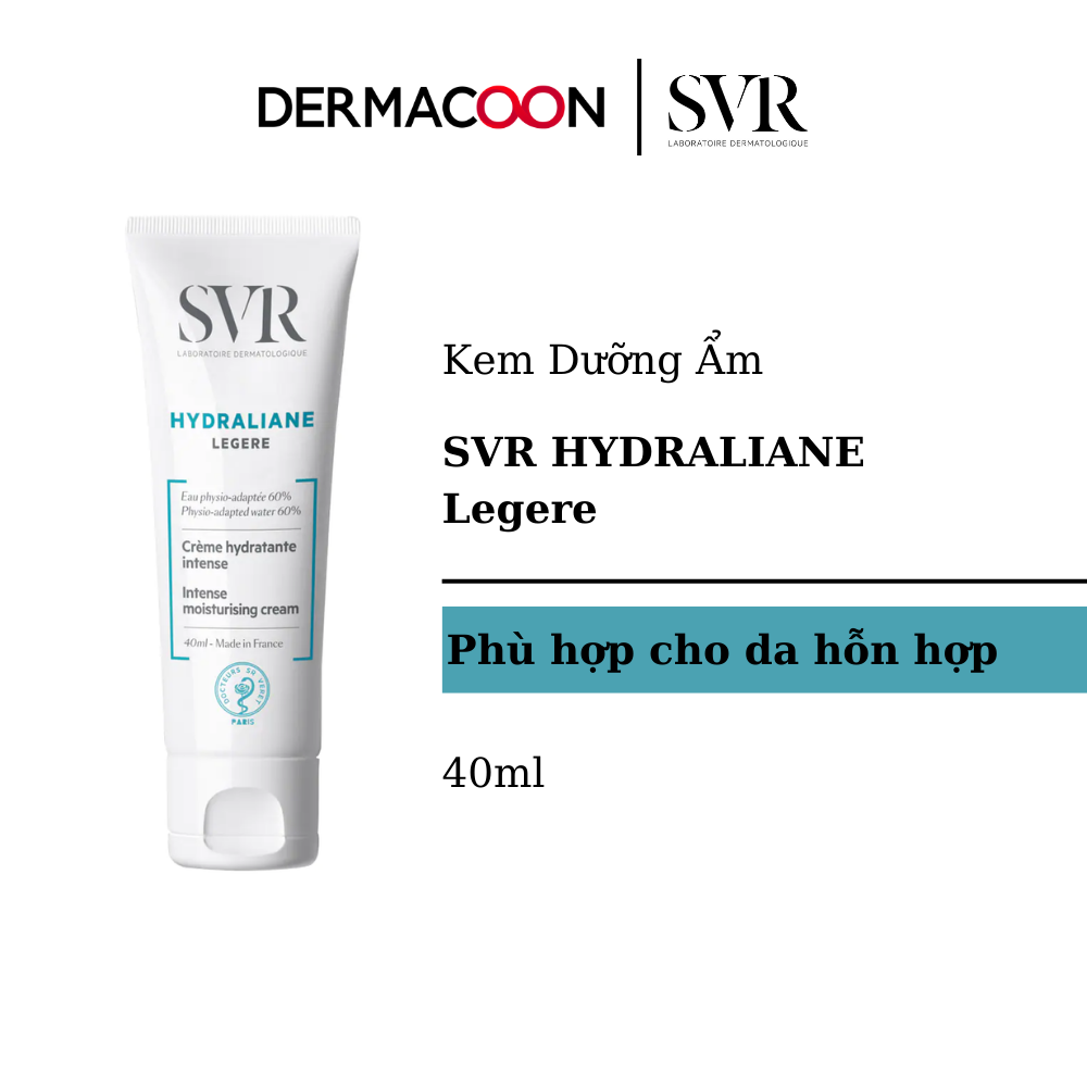 Kem Dưỡng Ẩm Cho Da Thường Và Da Hỗn Hợp SVR HYDRALIANE Legere 40ml