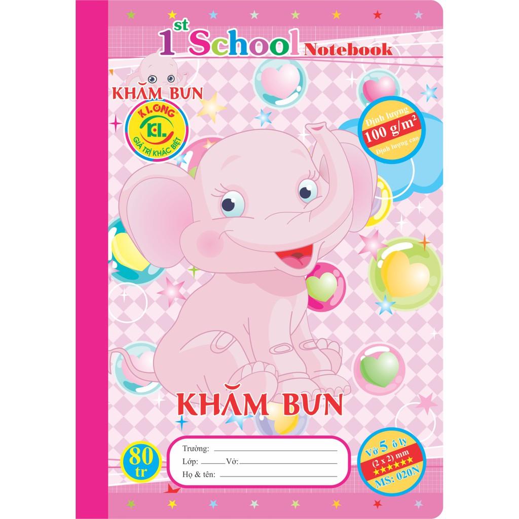 Vở 5 ô ly 80tr Khăm Bun (020N)