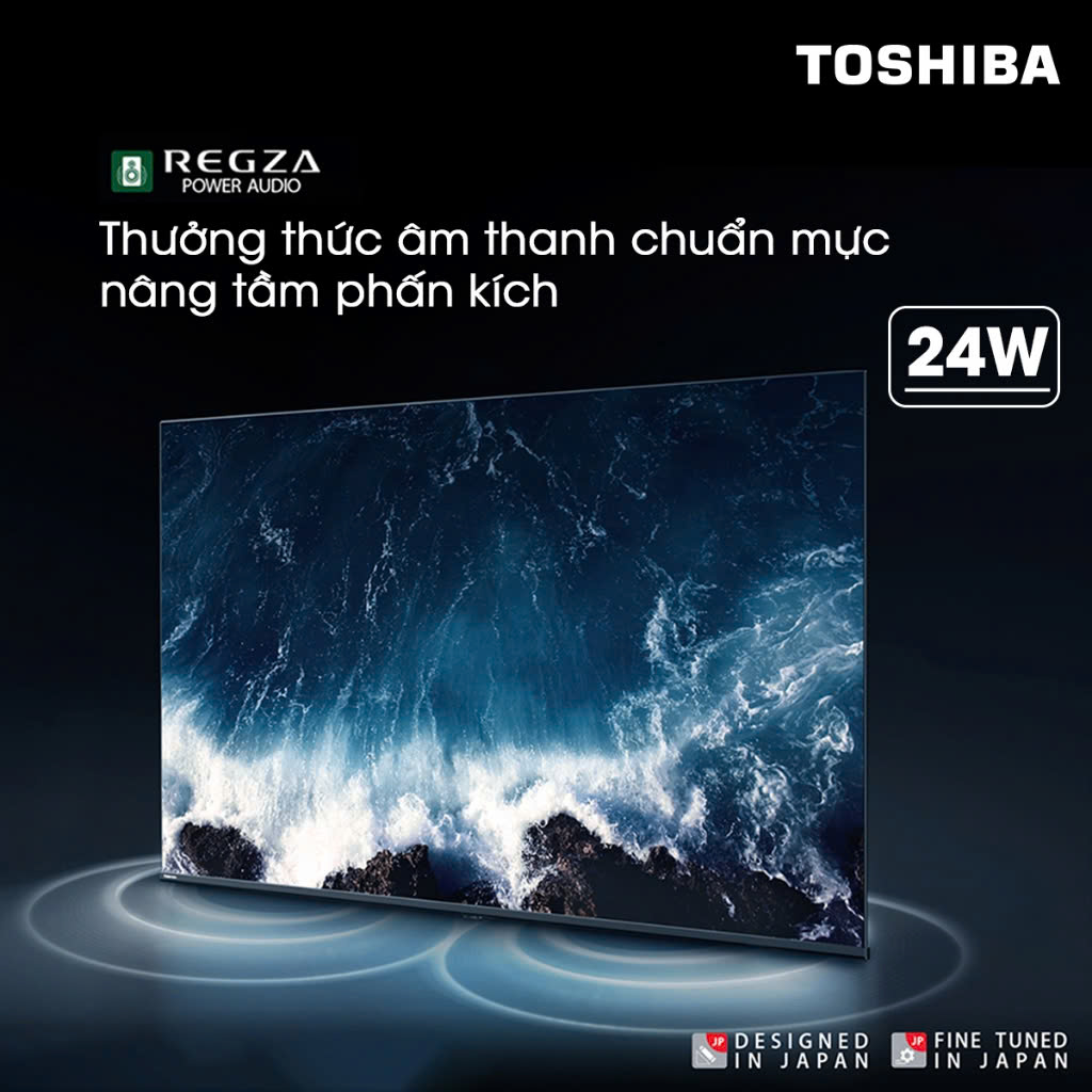 Google Tivi TOSHIBA 43 inch 43C350LP, Smart TV Màn Hình LED 4K UHD - Loa 24W - Hàng Chính Hãng