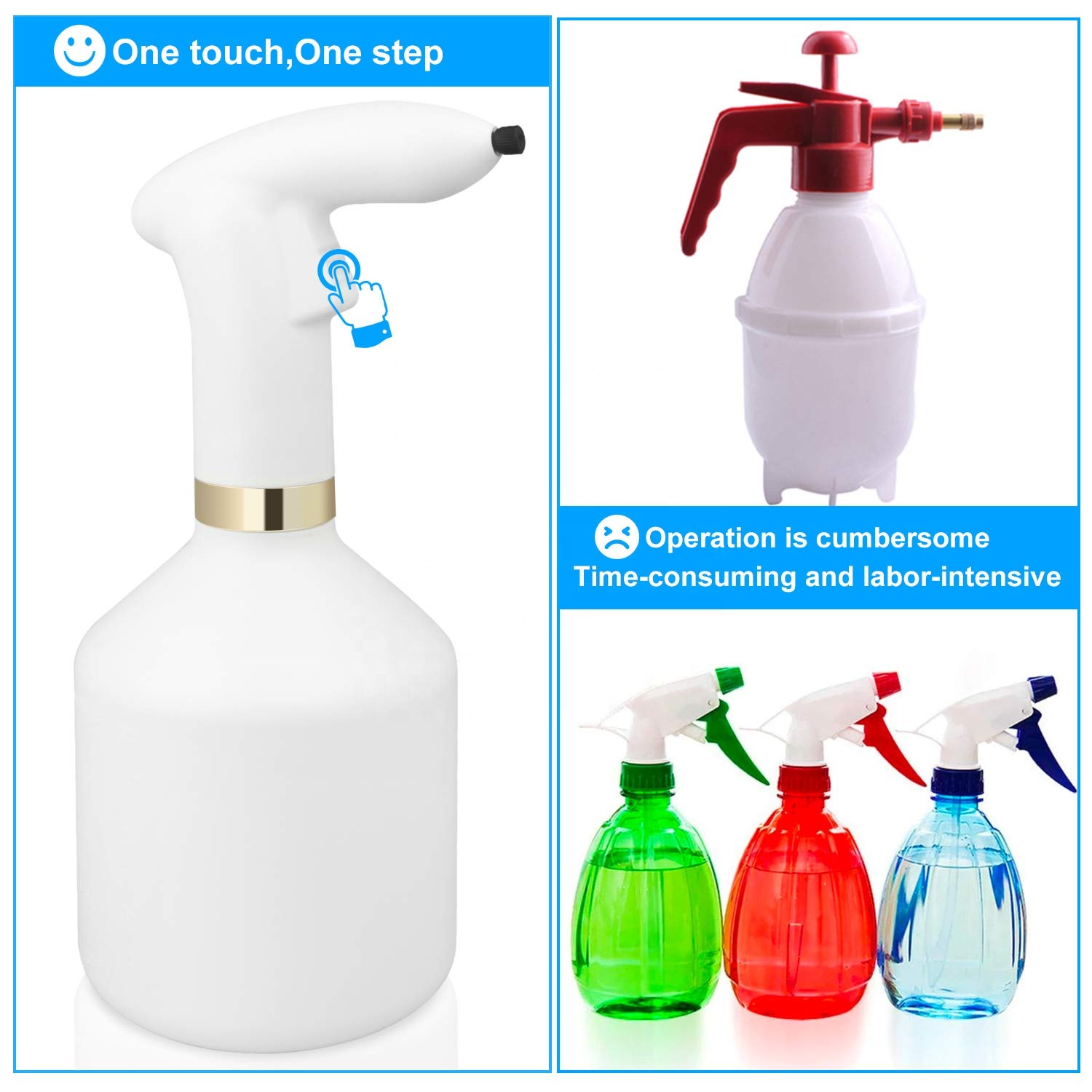 Bình tưới cây phun sương cảm ứng Anber Touch - Chạm là phun