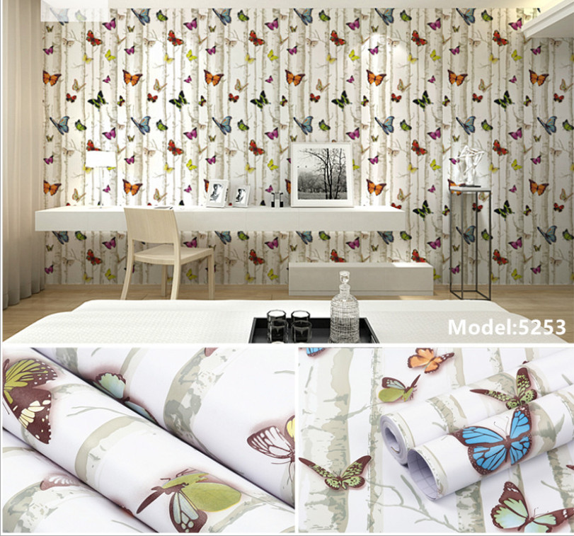 GIẤY DÁN TƯỜNG KHỔ 45CMX10M BƯƠM BƯỚM