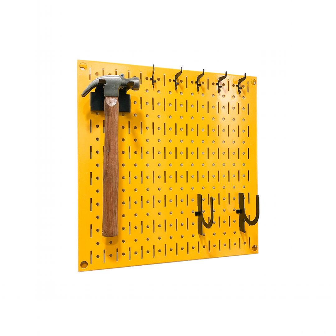 Bảng treo dụng cụ Pegboard vuông 40×40 – Vàng