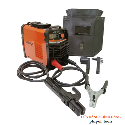 Máy hàn PHIPOL TOOLS ARC 200 mini tặng kèm nhiều phụ kiện, thiết kế nhỏ gọn, máy siêu khoẻ - Hàng Chính Hãng