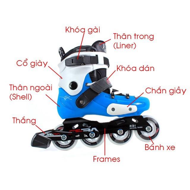 GIẦY TRƯỢT PATIN TRẺ EM HK BÁNH PHÁT SÁNG  shoprequalc