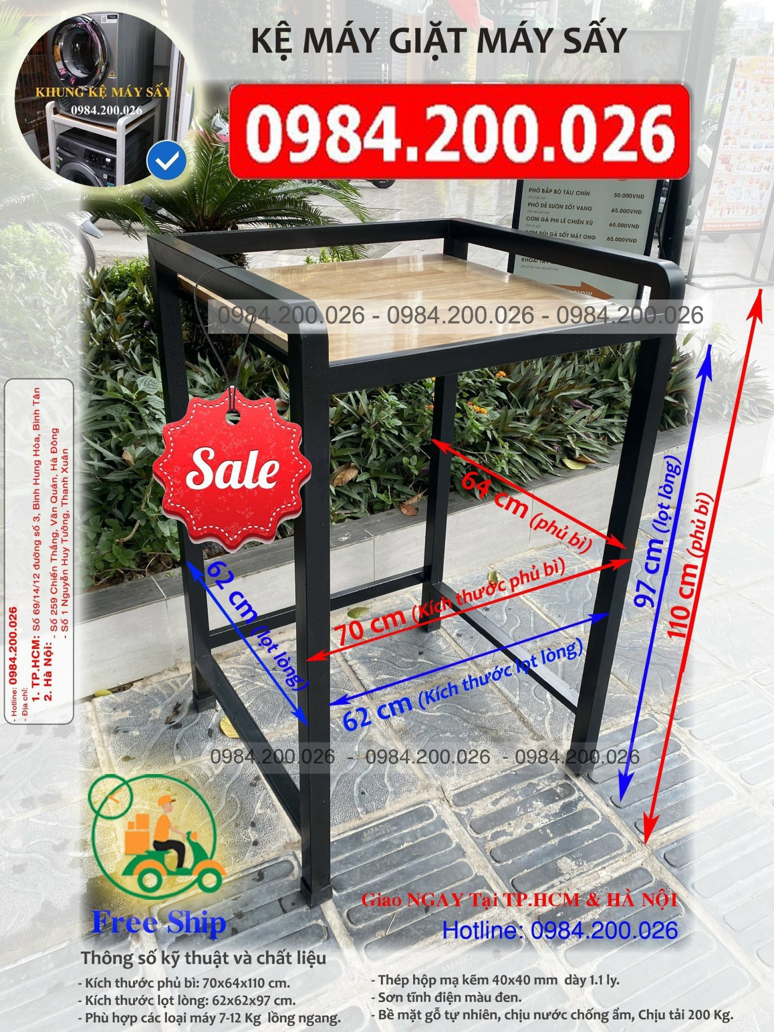 Kệ để máy sấy - máy giặt chống rung tốt