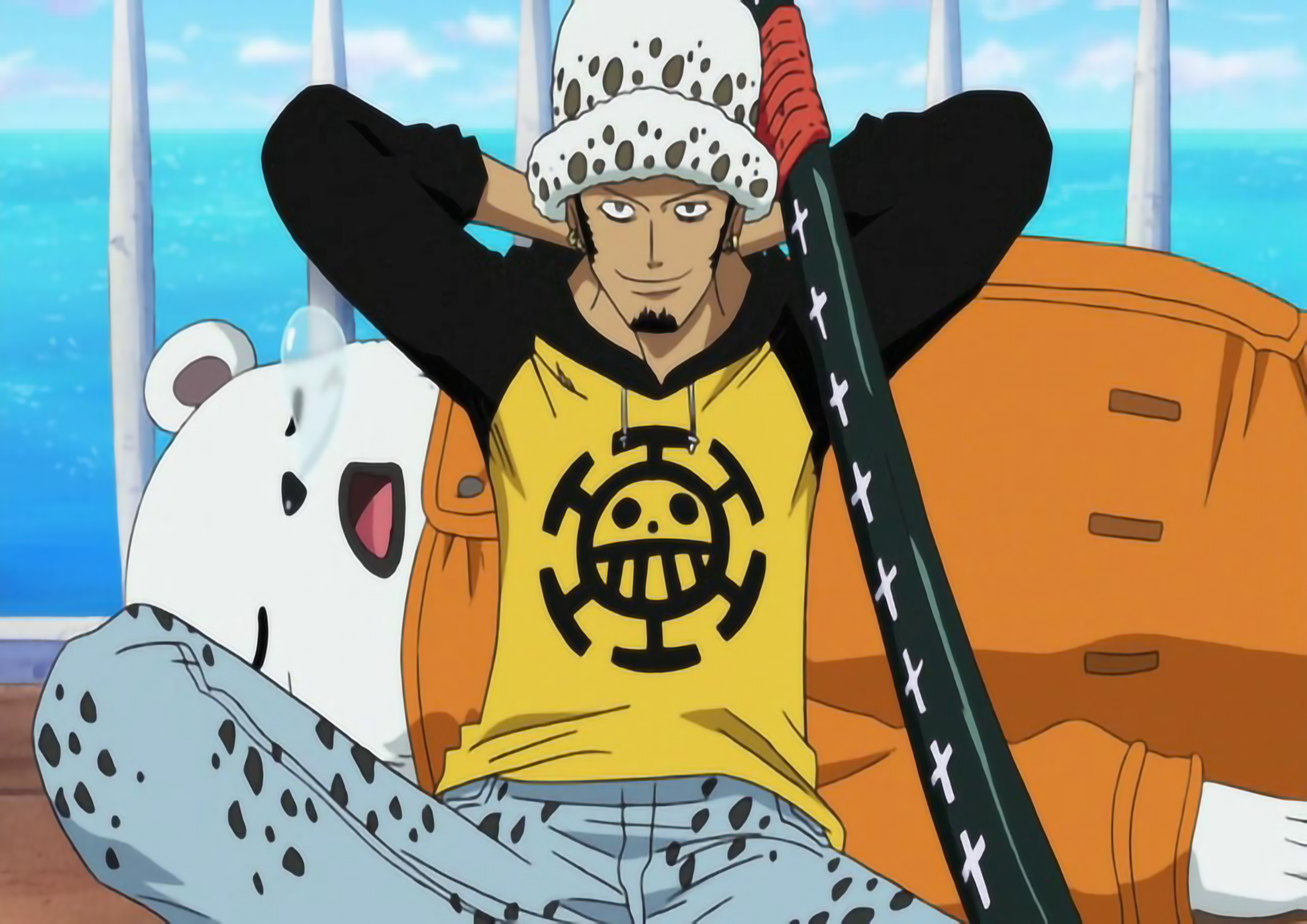 Bộ 10 bức tranh decal dán tường one piece luffy