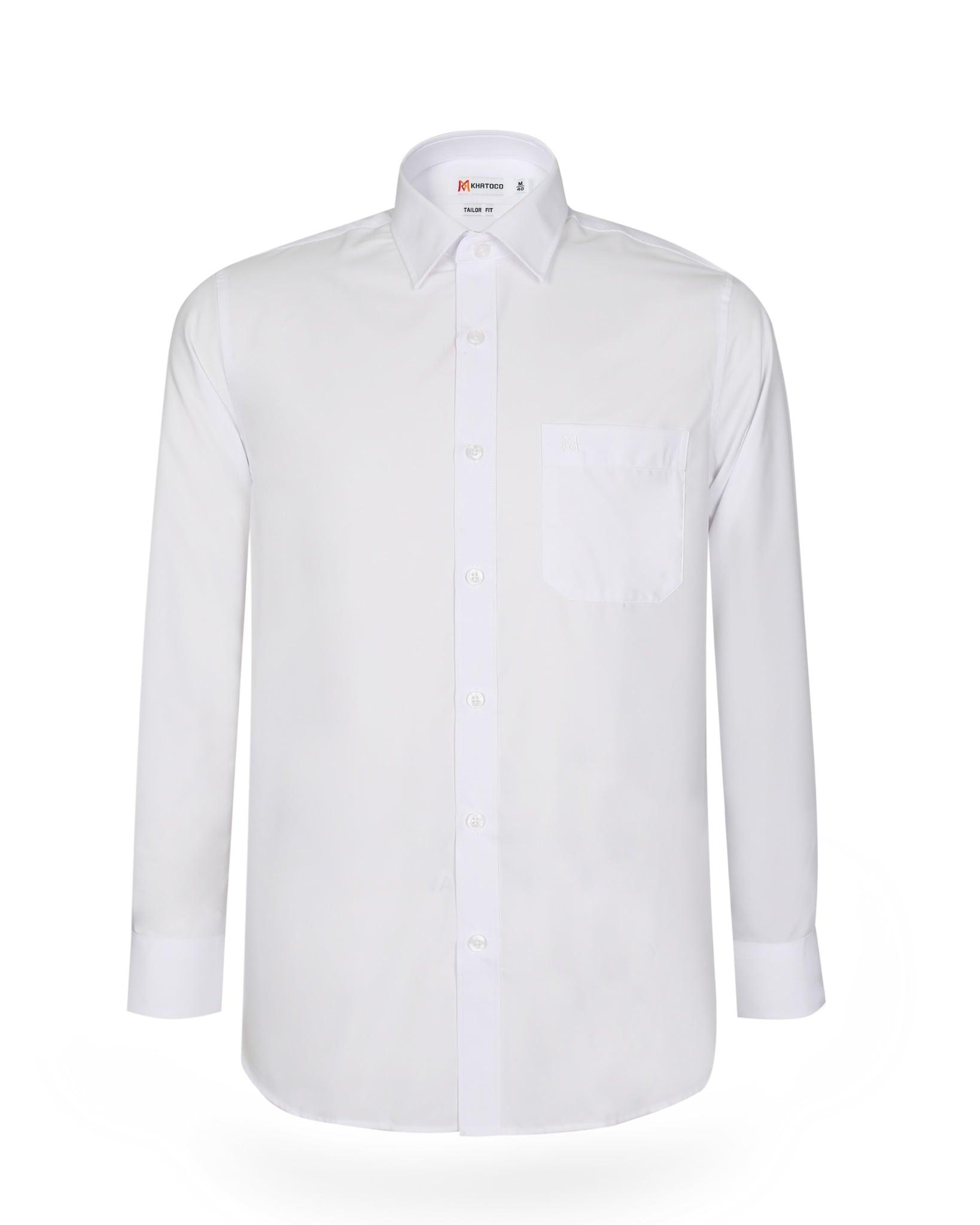 Áo sơ mi nam KHATOCO Tailor Fit dài tay A1MD320T1-CNTR012-2708-D