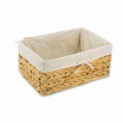 Giỏ lục bình đa năng có lót hình chữ nhật - Storage basket - có sẵn 3 kích thước