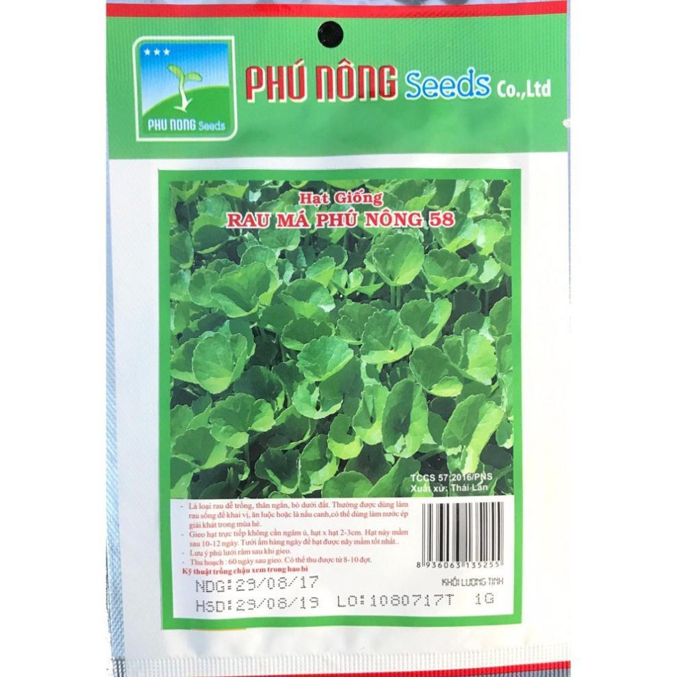 Hạt giống Rau má Phú nông 58 - 1g PN135255