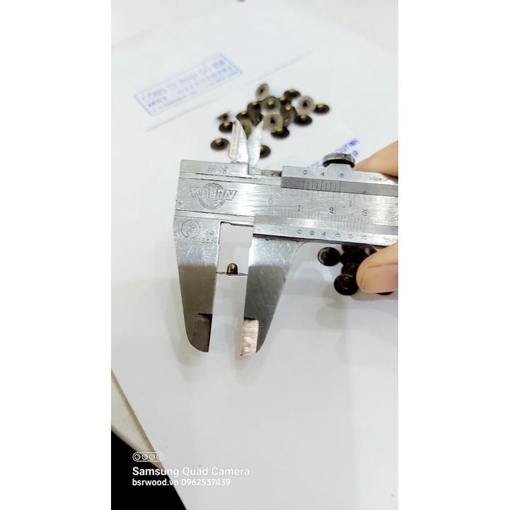 Nút đinh tán cố định túi trước quần jean Bằng thau không gỉ Màu đồng Màu khói Bịch 100 cái
