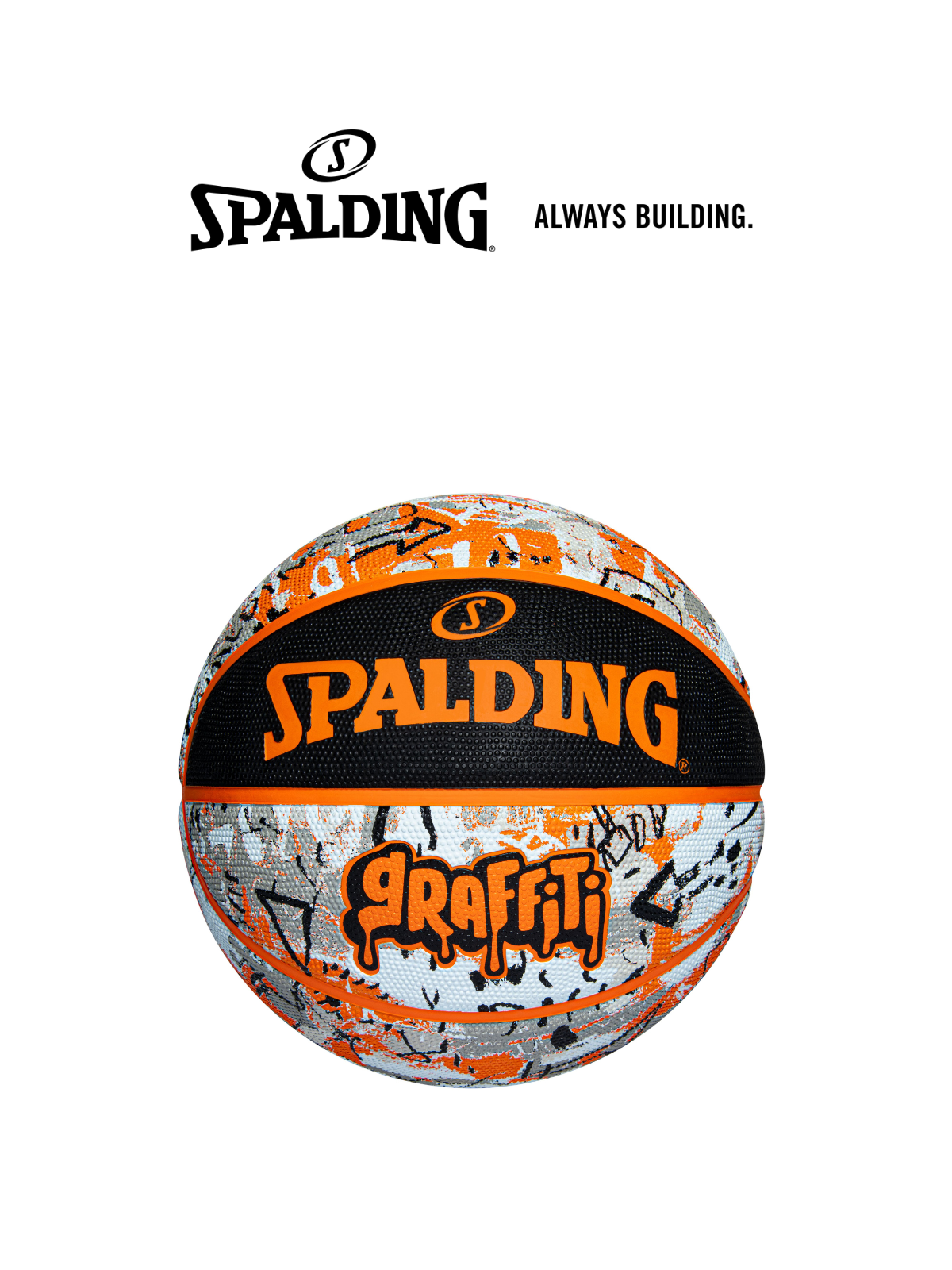 Bóng rổ Spalding Orange Graffiti Size 7