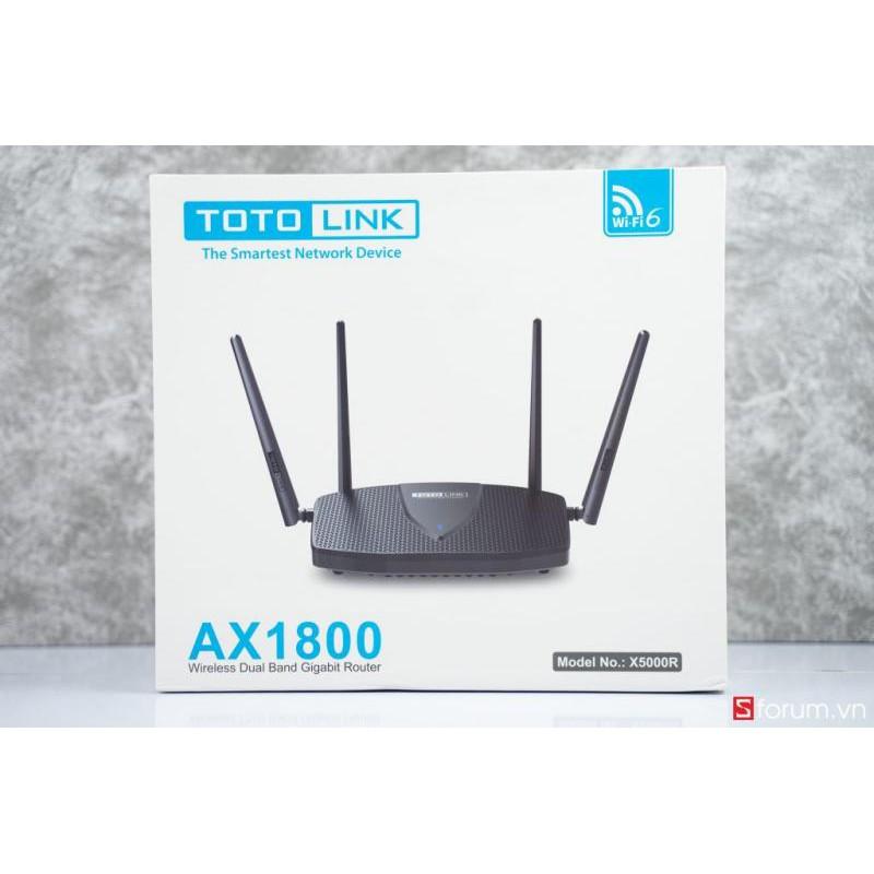 Bộ phát wifi 6 Totolink X5000R Chuẩn AX1800  - Hàng Chính Hãng