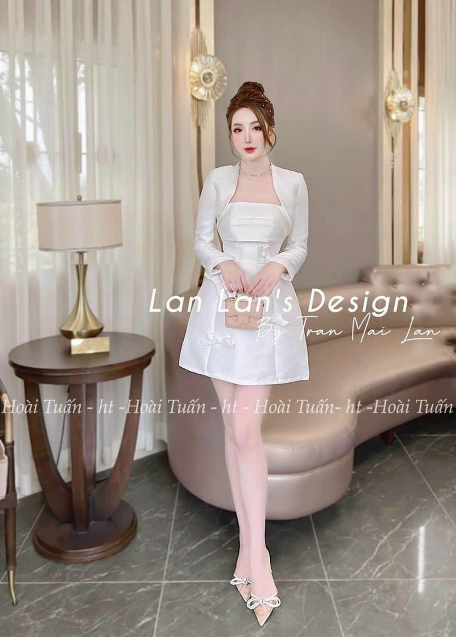 ĐẦM CÚP NGỰC KÈM ÁO KHOÁC NGOÀI CÓ MÚT HÀNG CAO CẤP SIÊU ĐỈNH SIÊU ĐẸP