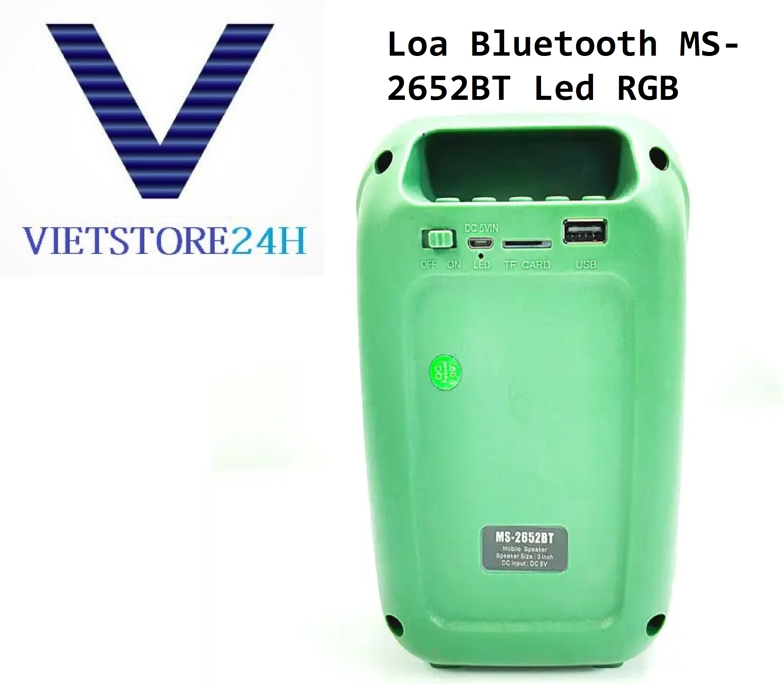 Loa Bluetooth MS-2652BT Led RGB VT