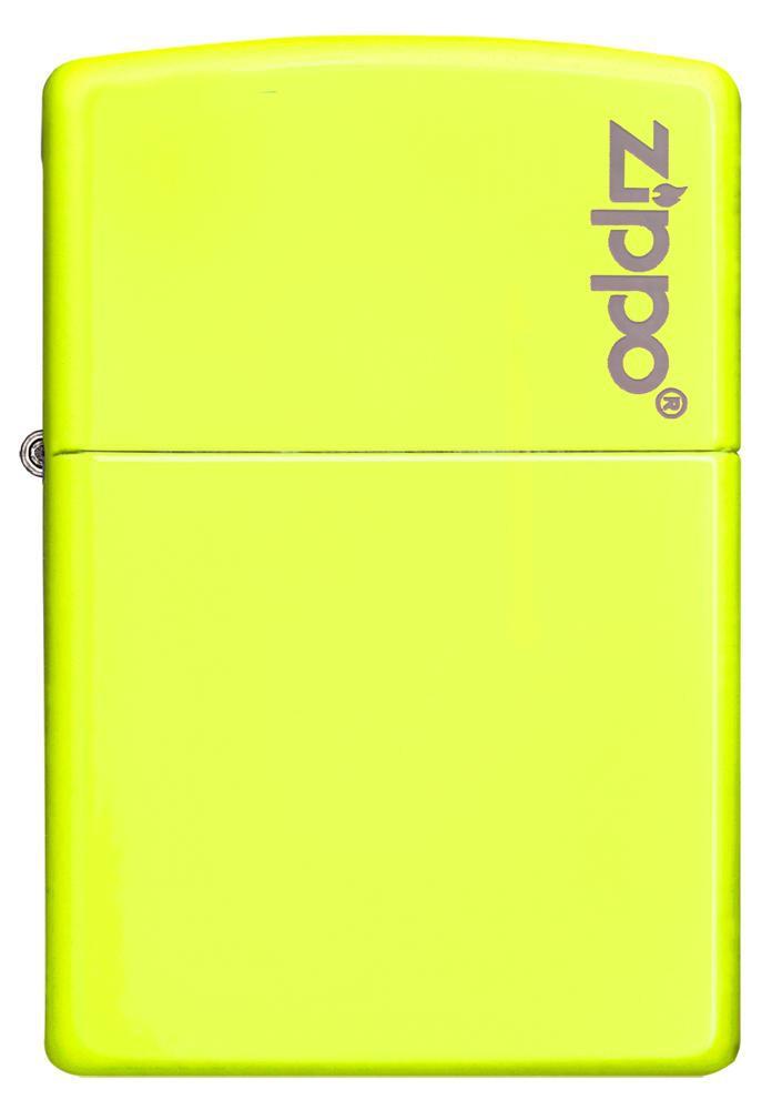 Bật Lửa Zippo Plain with Logo Neon Yellow Matte 28887zl