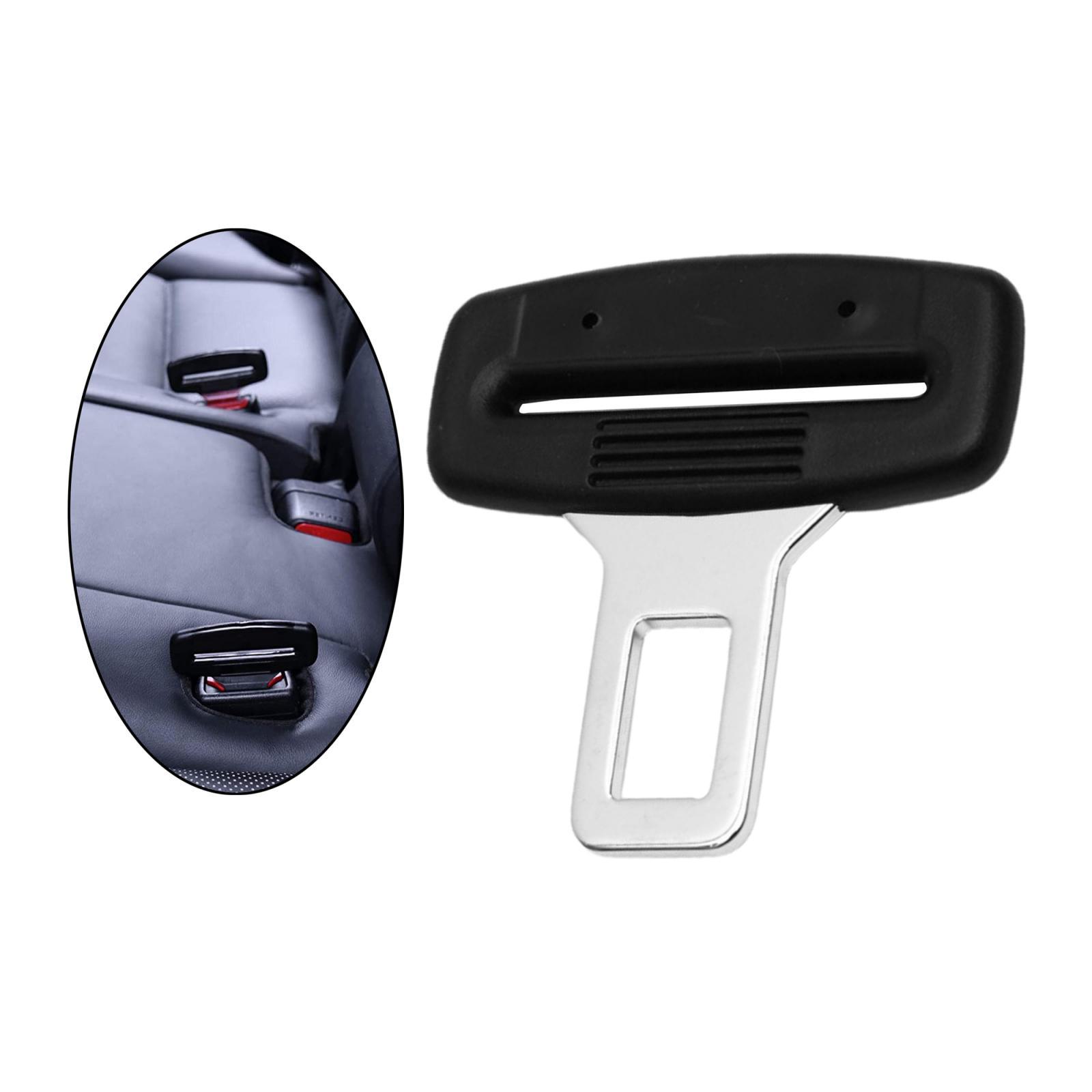 Universal Auto Car Seat Safety Belt Buckle Belt Clip Silencer Metal Tongue
