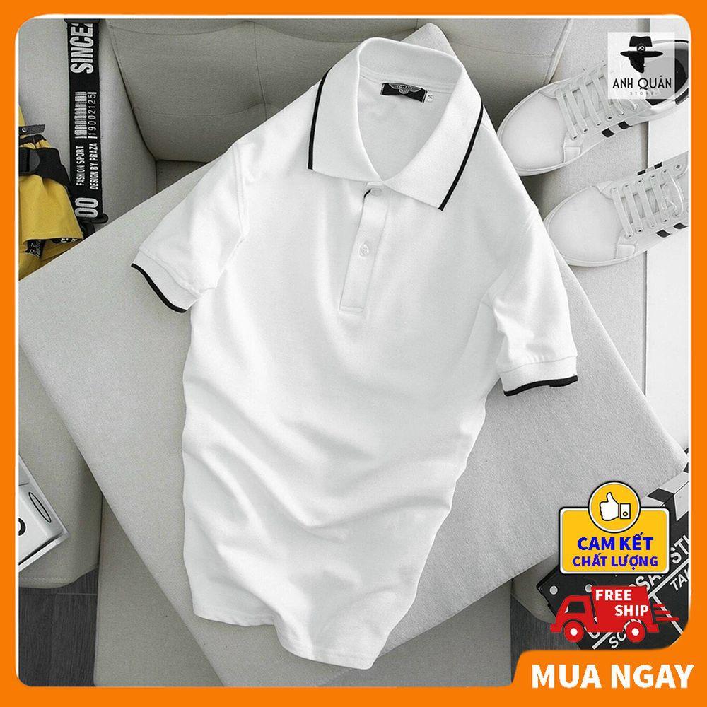 Áo polo nam có cổ vải mè cá sấu cao cấp thoáng mát ️BIBINO Áo phông có cổ nam nữ mềm mịn thoáng mát
