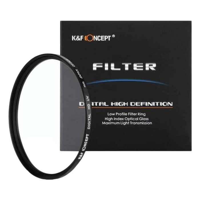 Kính lọc K&F Concept filter Slim UV Digital HD - Japan Optic - Size 72mm (Đen) - Hàng Nhập Khẩu