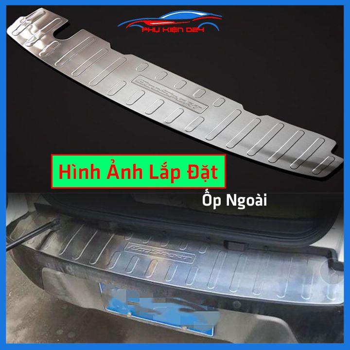 Ốp chống trầy cốp Ecosport 2018-2019-2020-2021 inox sáng bóng bảo vệ xe chống va đập