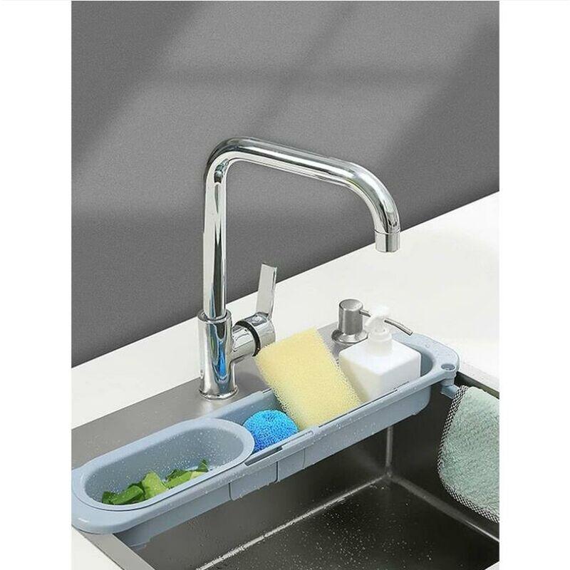 Máy rửa rửa chén bằng kính thiên văn trong phòng thoát nước có thể điều chỉnh phòng cho bồn rửa nhà bếp xà phòng dự thảo rửa chén rửa chén cho nhà, nhà bếp, phòng tắm, vải lanh bếp (màu xanh) - 36,5x