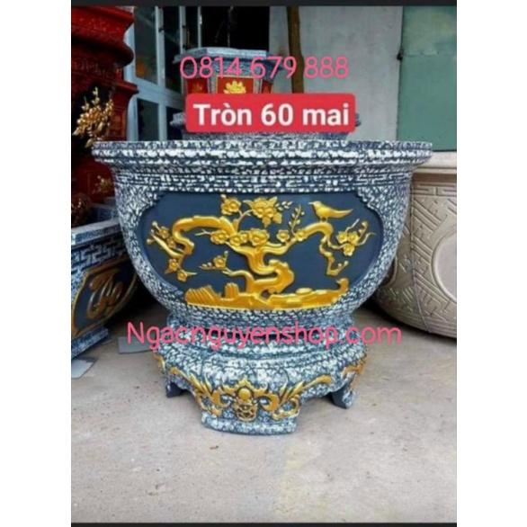 Khuôn Chậu tròn 60 abs kèm khuôn chân