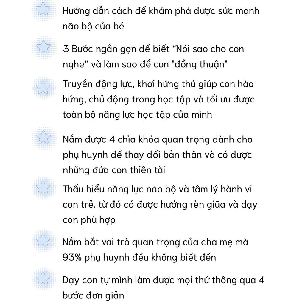 Combo 3 khóa học Online TINH HOA DẠY CON THÀNH TÀI TỪ GỐC RỄ [UNICA.VN