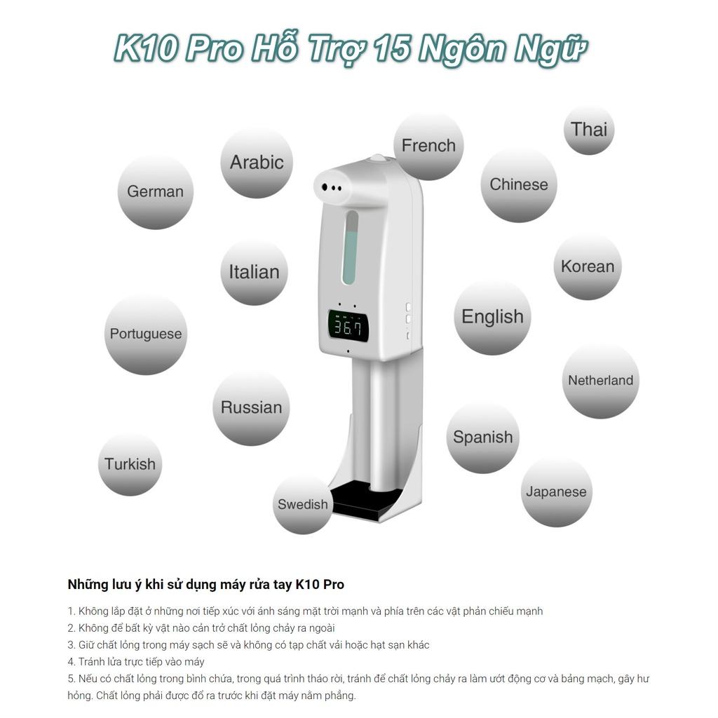 Máy Rửa Tay K10 Pro Đo Nhiệt Độ Cơ Thể - Home and Garden