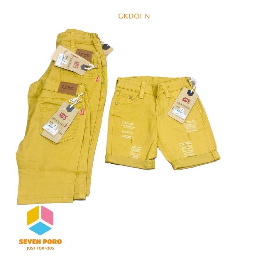 Quần Đùi Jean Bé Trai Cá Tính G&amp;K Kids Sevenporo GKD01