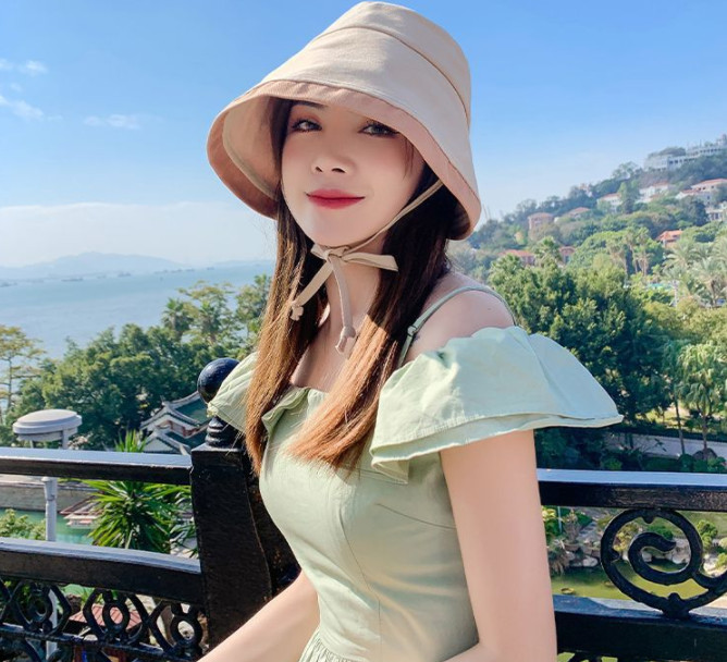 Nón chống nắng chống uv vành vừa thời trang, mũ nữ phong cách Hàn