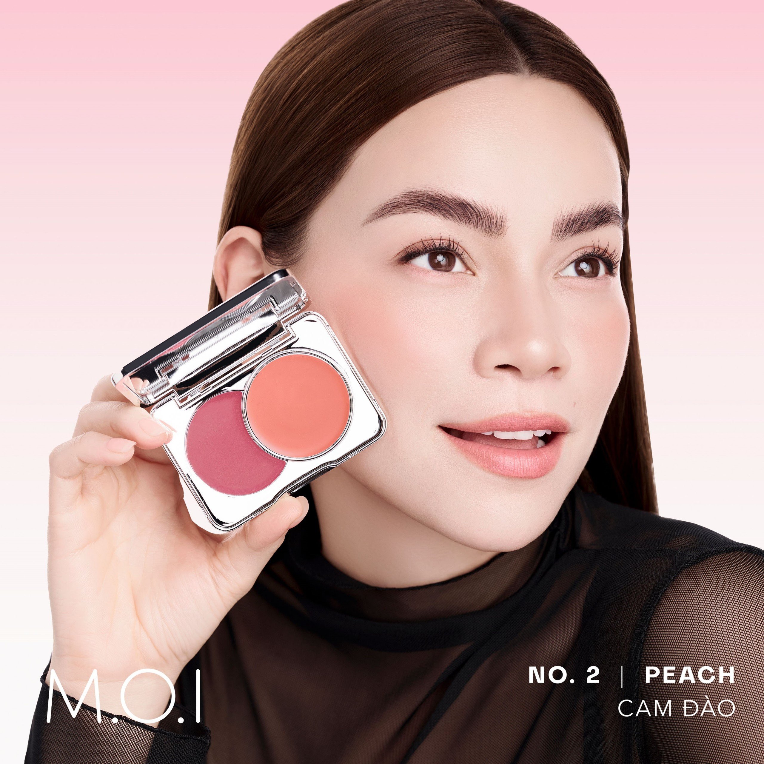 Bộ đôi M.O.I SON TINT LÌ NHẸ MÔI LÂU TRÔI 12H LOLLIPOPS - Matte Lasting Lip Tint - Lollipops và Má hồng kem 2 màu Dual Cream Blusher