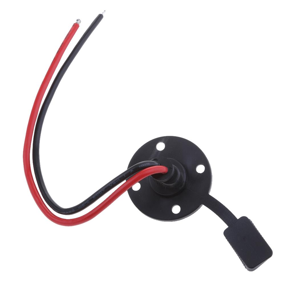 2 Pieces Auto Motorcycle Boat SAE Adapter Connector with Waterproof Cap