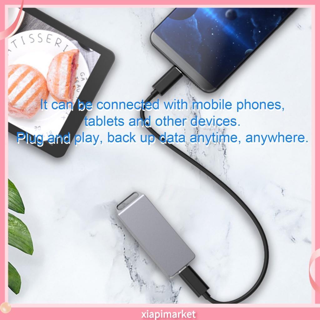 Xia| Hộp Đựng Ổ Cứng HDD Mini NGFF / SATA Sang USB 3.1 Màu Trơn