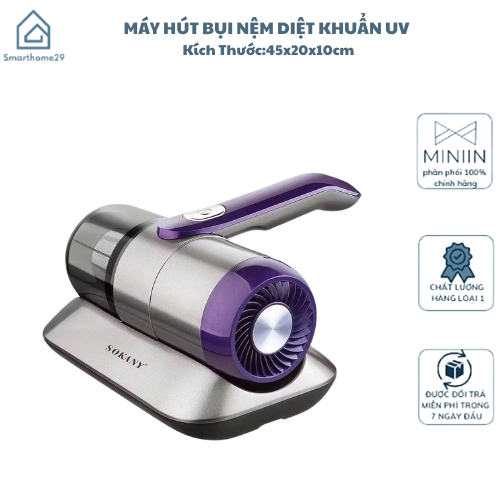 Máy Hút Bụi Giường Nệm Diệt Khuẩn UV, Công Suất 1400W - Hút Sạch Mọi Bụi Bẩn - HÀNG CHÍNH HÃNG MINIIN
