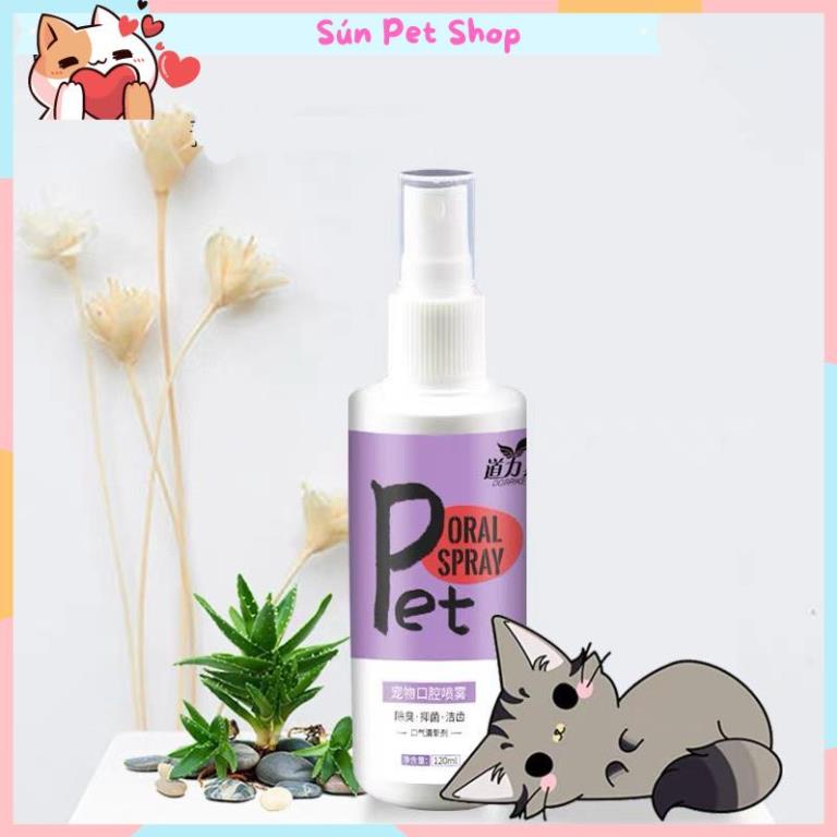 Xịt thơm miệng cho chó mèo Borammy 100ml