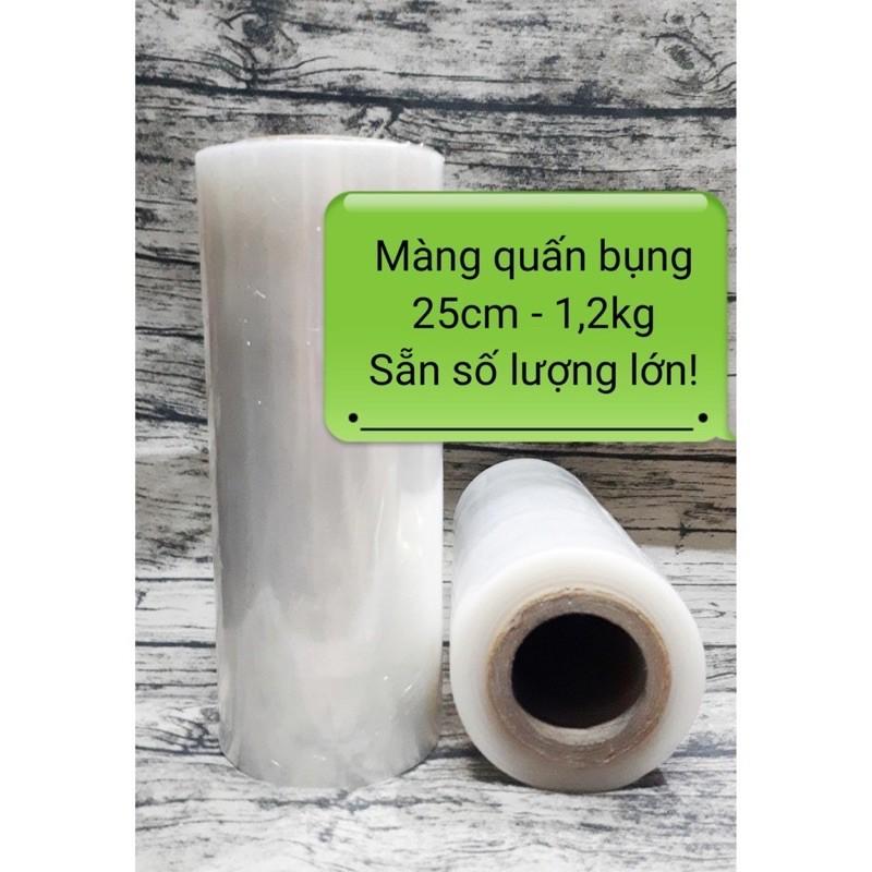 1 cuộn màng co quấn bụng 25cm- 1,2kg