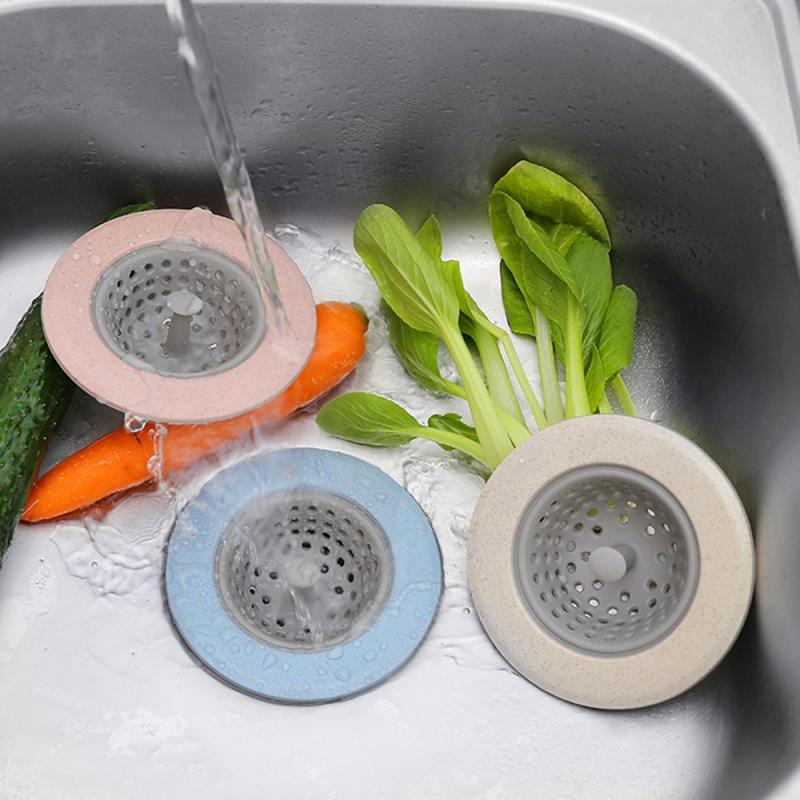 Bộ lọc chỗ thoát nước ngăn tóc, rác bằng silicone cho phòng tắm, chậu rửa chén nhà bếp.