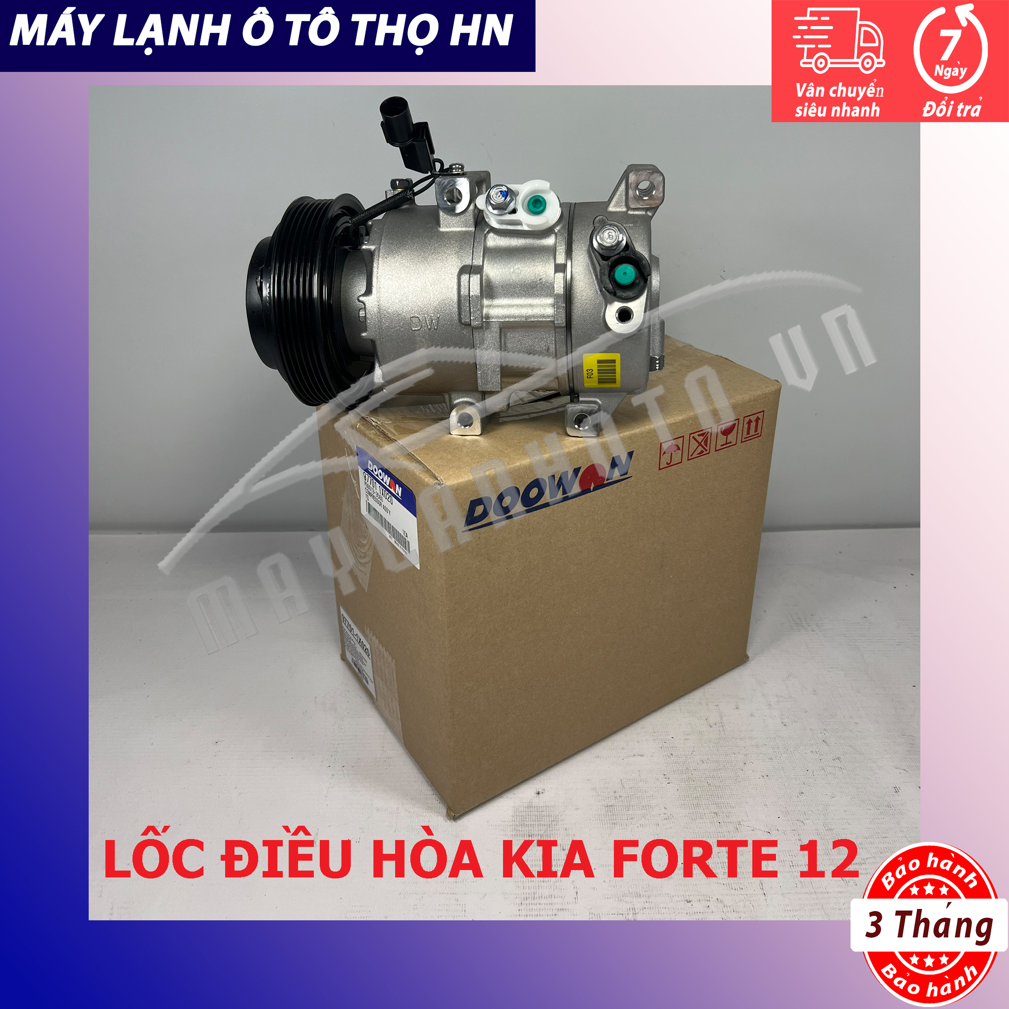 Lốc điều hòa (block,máy nén) Kia Forte 1.6 2012-2013 Hàng xịn Hàn Quốc 12 13 97701-1X020