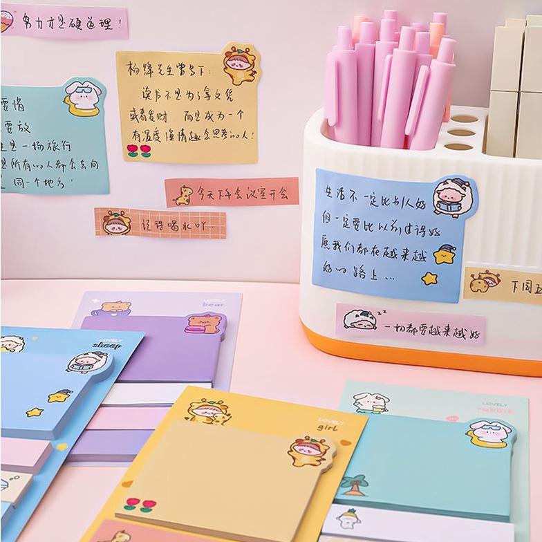 Giấy Note Ghi Chú Sticky Note 4 Màu 80 Tờ H172