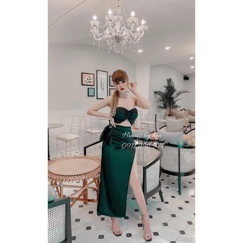 Đầm 2 Dây, Váy Body Cúp Ngực MẶc Được 2 Kiểu,Chất Liệu Lụa Phi Mịn, 2 Màu VÀNG -ĐEN KÈM ẢNH THẬT KÈM VIDEO