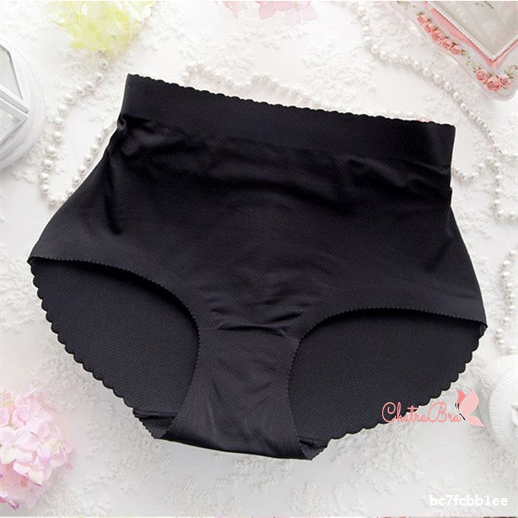 Quần lót độn mông chất su thông thoáng cạp cao che bụng