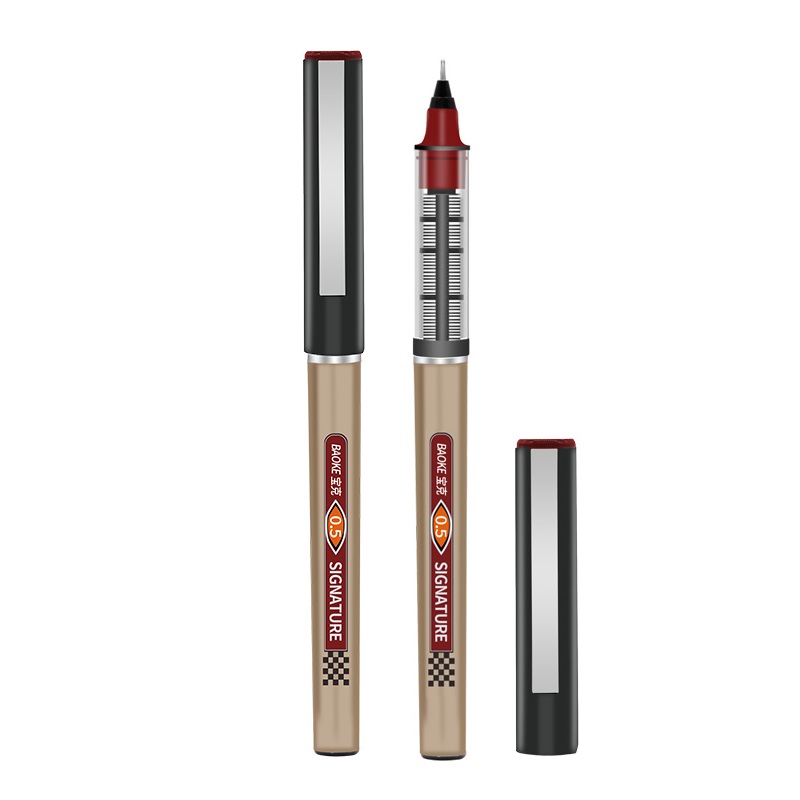 Bút Lông Kim Baoke - Bk111 I Bút Ký Gel Nước Ngòi 0.5Mm - Đỏ