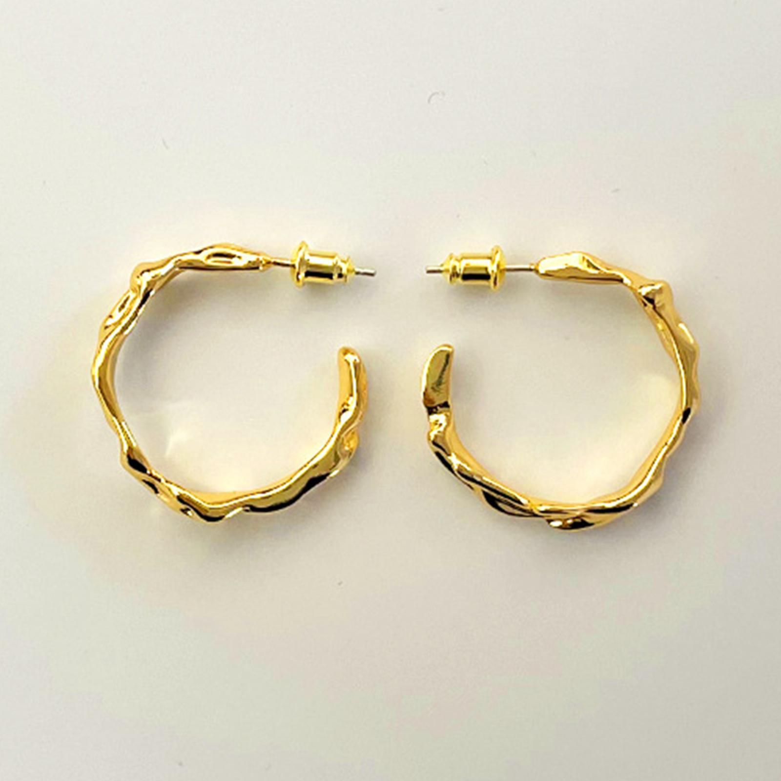 2x Earrings Irregular Beautiful Simple unique Jewelry Women