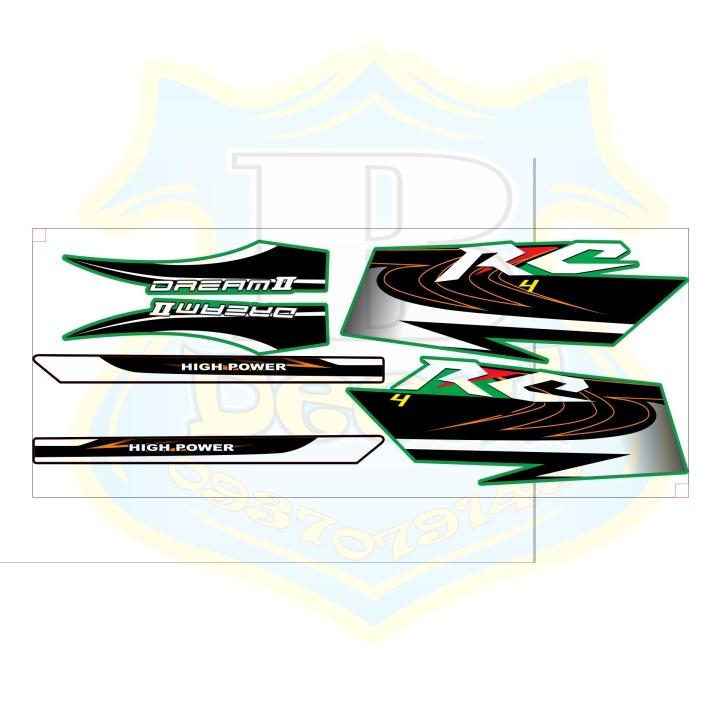 Tem rời dành cho xe DREAM RC DÁN XE ĐỎ